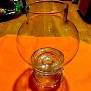 Vintage 2 Pieces Candle Glass Holder (Top & bottom)